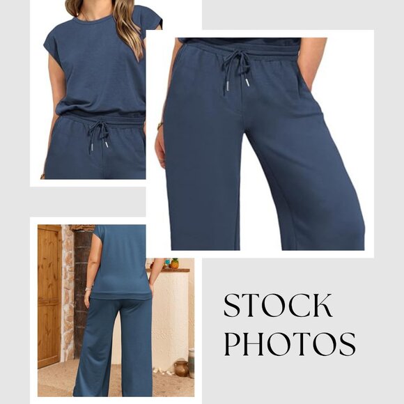 Eytino Womens Plus Size 2 Piece Tracksuit Outfit - Picture 5 of 5